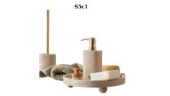 SIA-Doğal Traverten Banyo seti