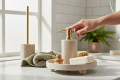 SIA-Doğal Traverten Banyo seti