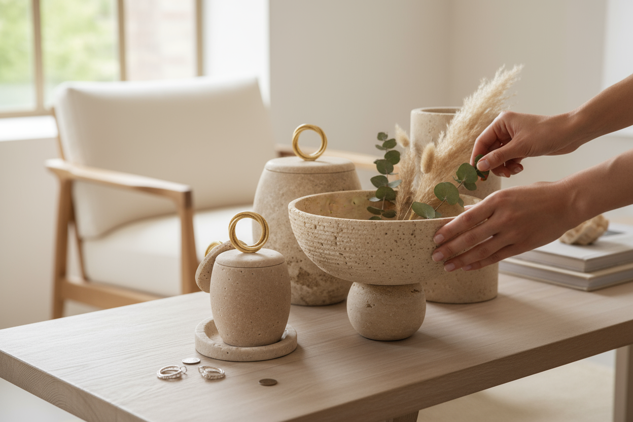 SIA-Doğal Traverten Banyo Seti