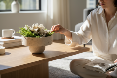 SIA-Doğal Traverten Ayaklı Kase