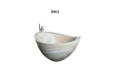 SIA-Doğal Traverten Küvet