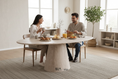 Doğal Traverten Yemek Masası ST07