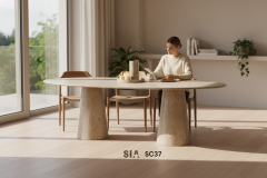 Doğal Traverten Yemek Masası SC37