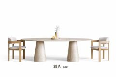 Doğal Traverten Yemek Masası SC37