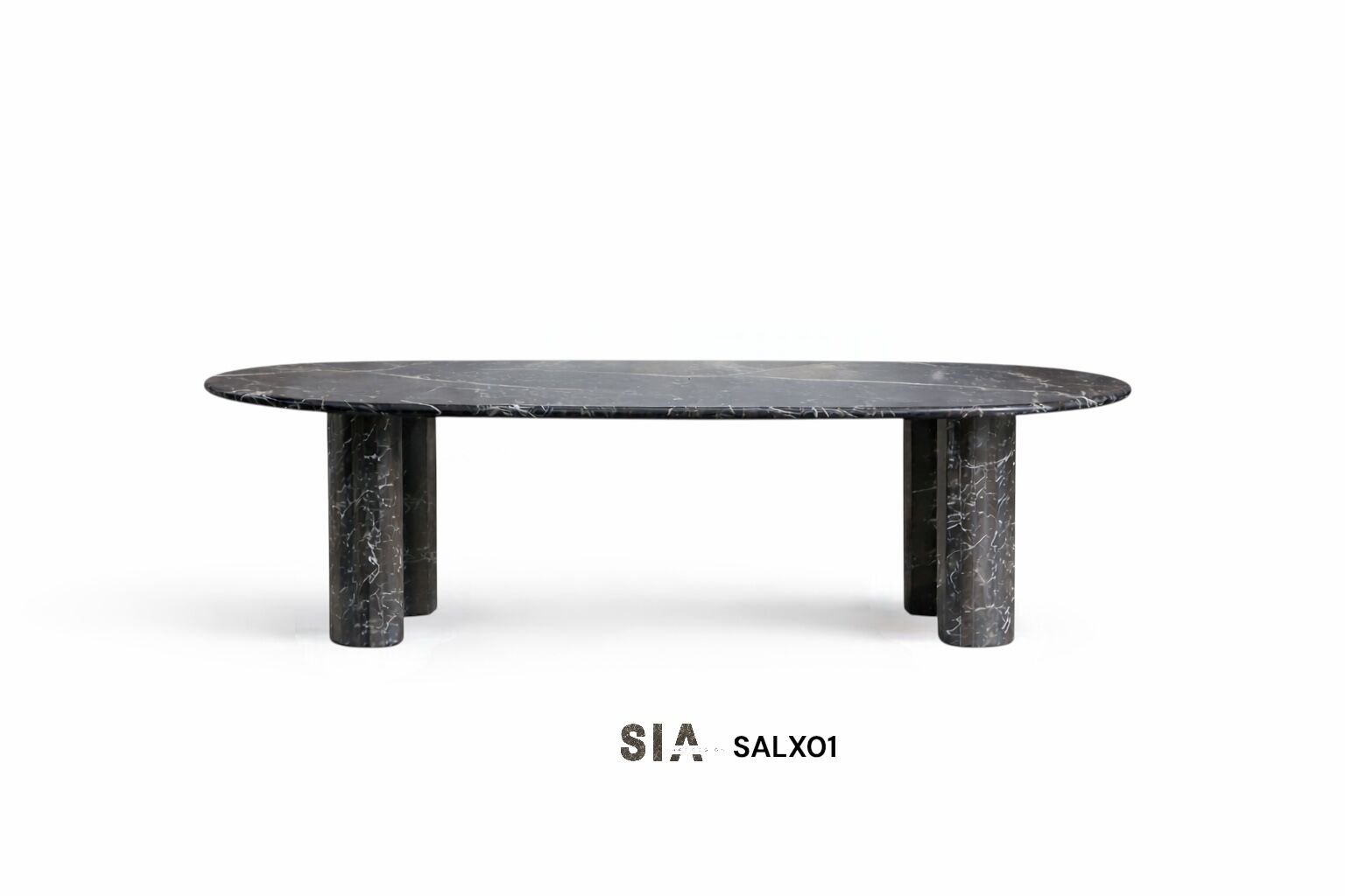 Doğal Mermer Alexander Black Yemek Masası SALX01