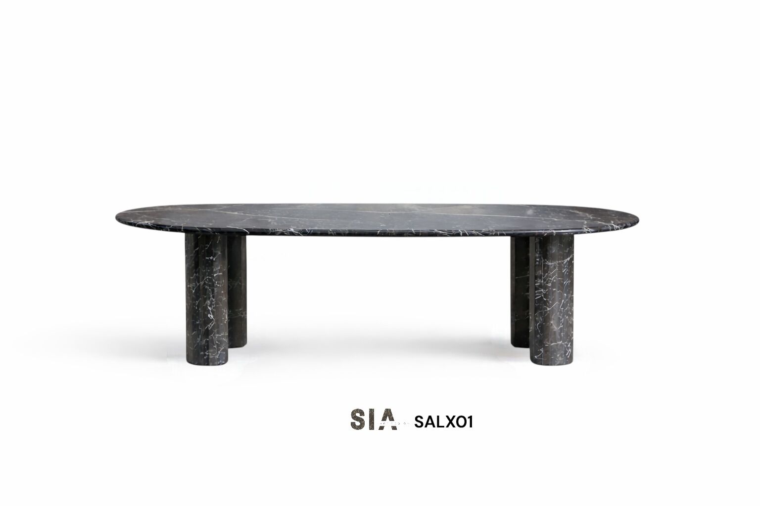 Doğal Mermer Alexander Black Yemek Masası SALX01