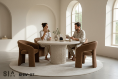 Doğal Traveten Yemek Masası SHW-07