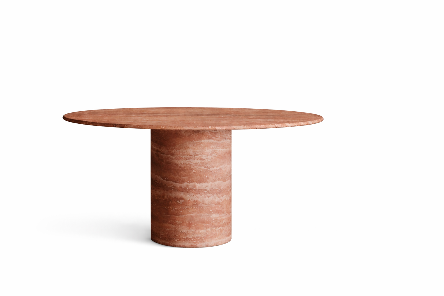 Doğal Pink Traverten Yemek Masası SPT-01