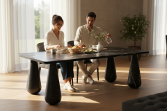 Doğal Mermer Alexander Black Yemek Masası SSXA-01