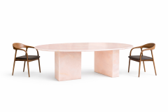 Doğal Pink Onyx Mermer Yemek Masası SQP-03