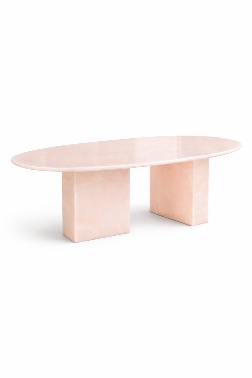 Doğal Pink Onyx Mermer Yemek Masası SQP-03