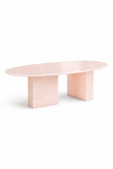 Doğal Pink Onyx Mermer Yemek Masası SQP-03