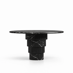 Doğal Mermer Alexander Black Yemek Masası SXA-01