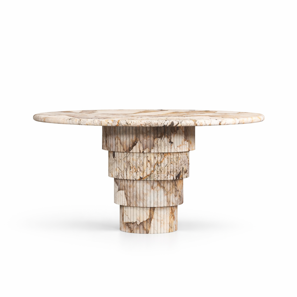 Doğal Mermer Deep River Yemek Masası SDR-02