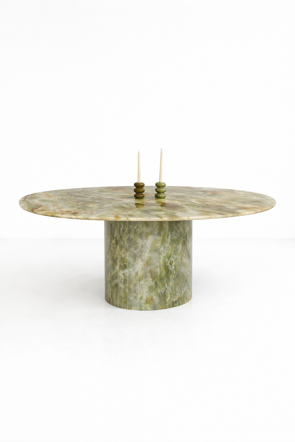 Doğal Mermer Green Onyx Yemek Masası SGX-01