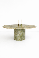 Doğal Mermer Green Onyx Yemek Masası SGX-01