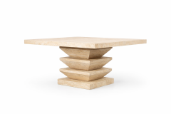 Doğal Traverten Mermer Yemek Masası ST-06