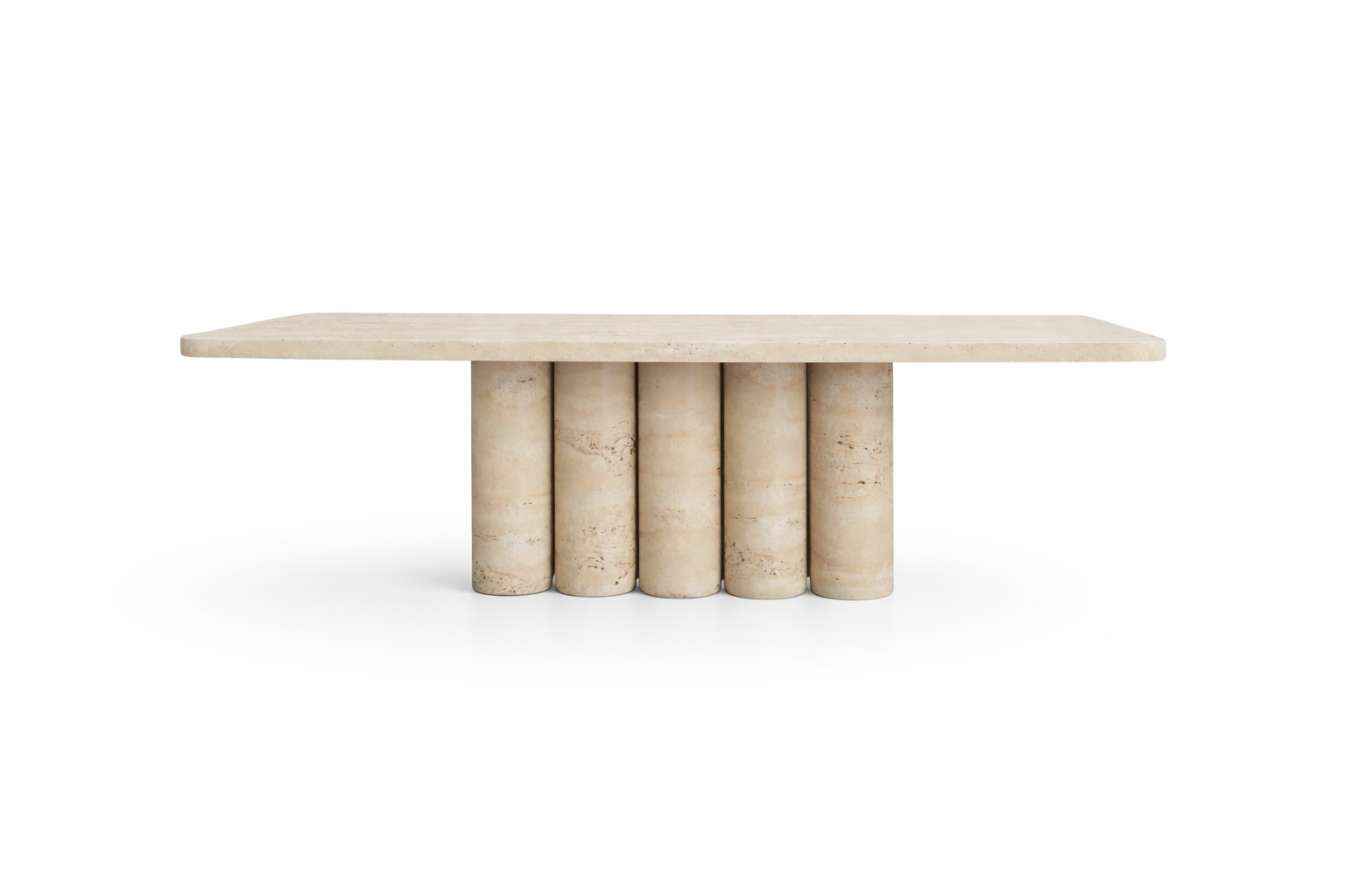 Doğal Traverten Mermer Yemek Masası ST-06