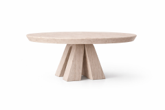 Doğal Traverten Mermer Yemek Masası ST-09