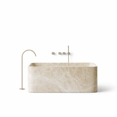 Mermer Küvet | Kişiye Özel Luxury Bathroom Design Light Emperador