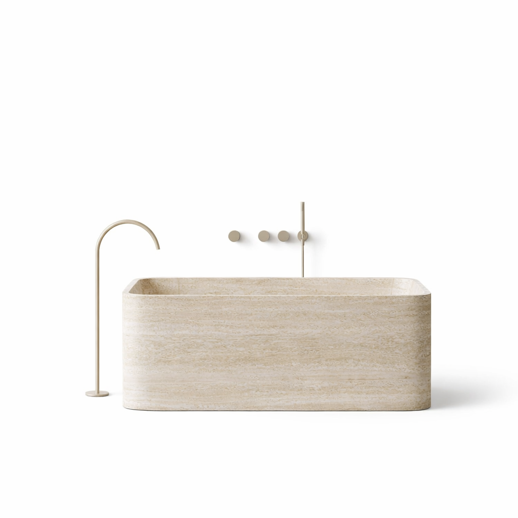Doğal Traverten Mermer Küvet SV-02
