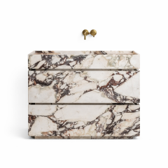 Doğal Mermer Calacatta Viola Lavabo Ünitesi SC-01