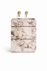 Doğal Mermer Calacatta Viola Lavabo Ünitesi SLC-01