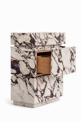 Doğal Mermer Calacatta Viola Lavabo Ünitesi SLC-01