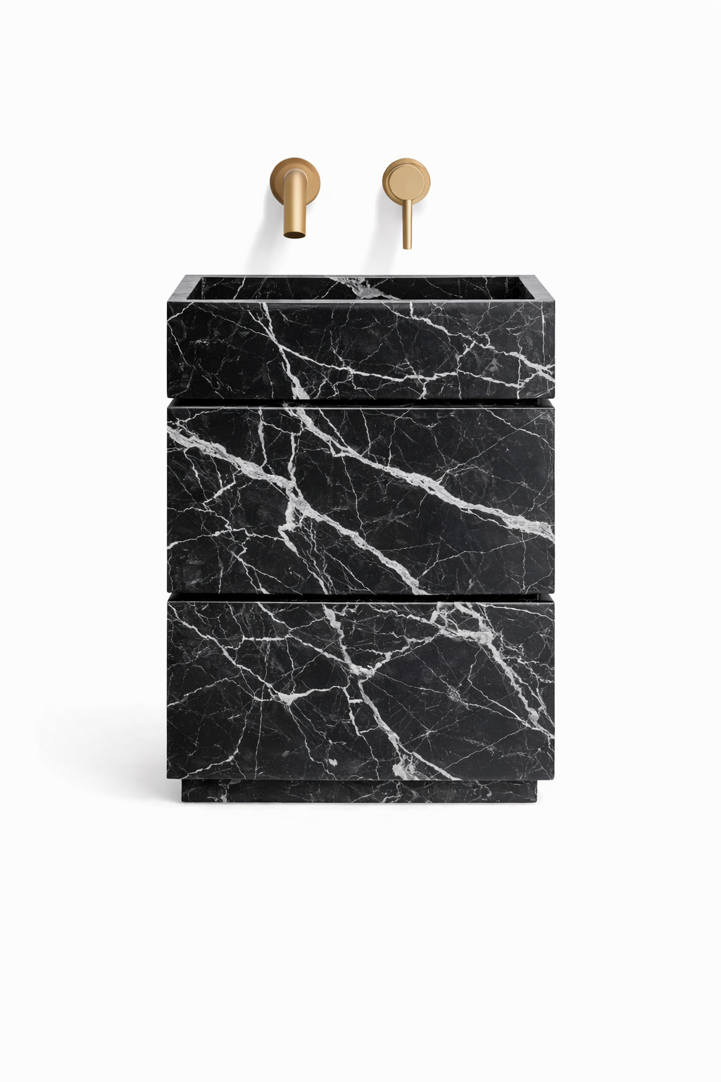 Doğal Mermer Alexander Black Lavabo Ünitesi SLA-ç02