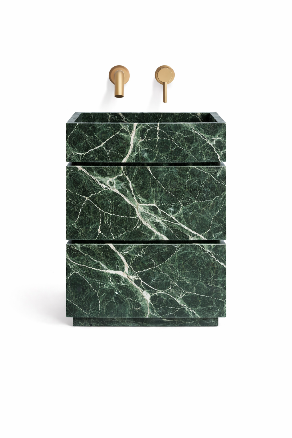 Doğal Mermer Verde Alpi Lavabo Ünitesi SLV-ç04