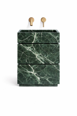 Doğal Mermer Verde Alpi Lavabo Ünitesi SLV-ç04