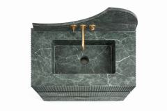 Doğal Mermer Verde Alpi Lavabo Ünitesi SV-01