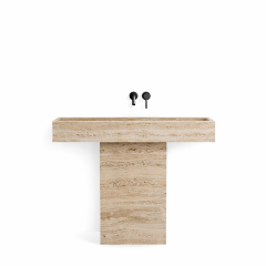 Doğal Traverten Mermer Lavabo STD-01