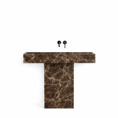 Doğal Mermer Emperador Lavabo SMP-03