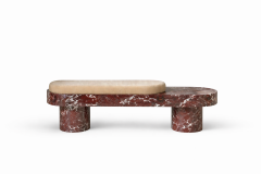 Premium Designer  Marble Coffee Sofa Rosso Levanto TS-01