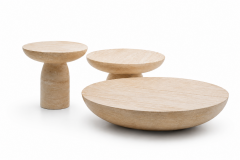 Traverten Mermer Orta Sehpa |  Travertine Coffee Table | SIA Art Design